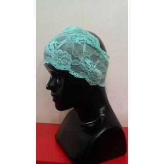 Lace Hijab Band-Sky blue